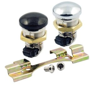 gas tank fuel door push button