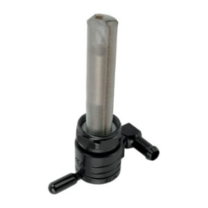 gas tank petcock 22mm Black Fits: > 75-06 Bigtwin and XL Sportster