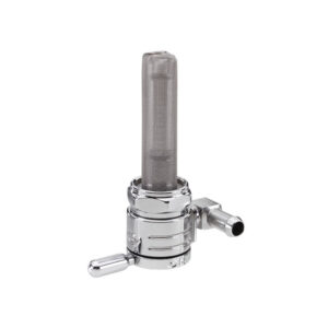 gas tank petcock 22mm Chrome Fits: > 75-06 Bigtwin and XL Sportster