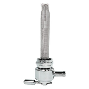 gas tank petcock 22mm Chrome smooth Fits: > 75-06 Bigtwin and XL Sportster