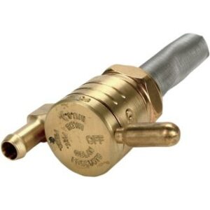 gas tank petcock 22mm brass Fits: > 75-06 Bigtwin and XL Sportster