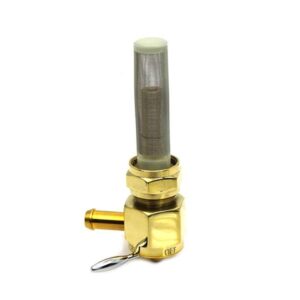 gas tank petcock Brass Hex 90° Left Hand Spigot  Fits: > 1975-Up models with 22mm connection