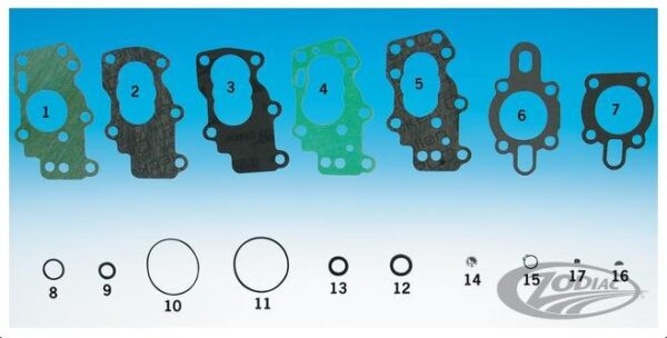 Gaskets and seals oil pump kit k or kh models from 1952 thru 1956 sportster xl from 1957 to present