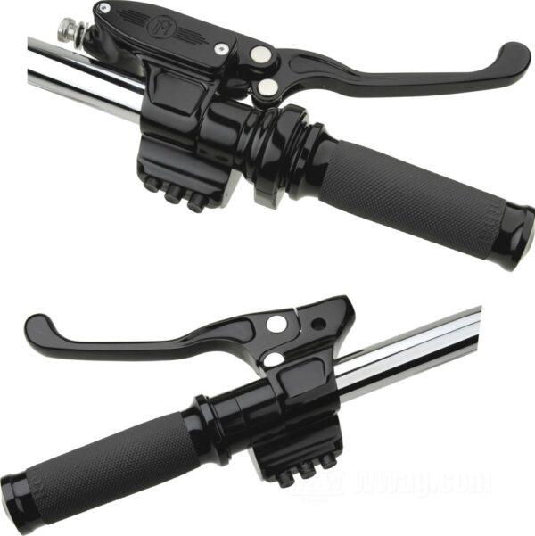 Handlebar control kit with by pm fits: > 1 inch handlebar