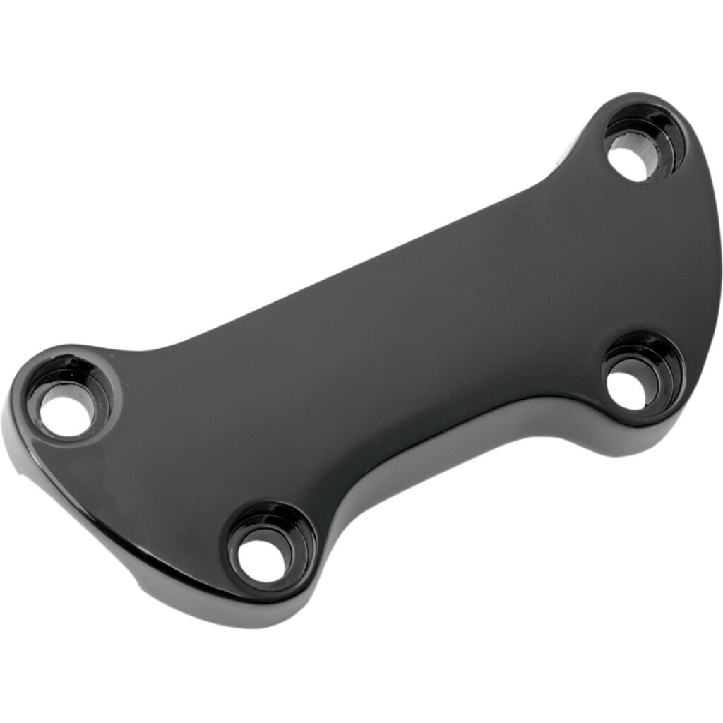 handlebar top clamp Smooth black or chrome Fits: > 1 inch handlebar