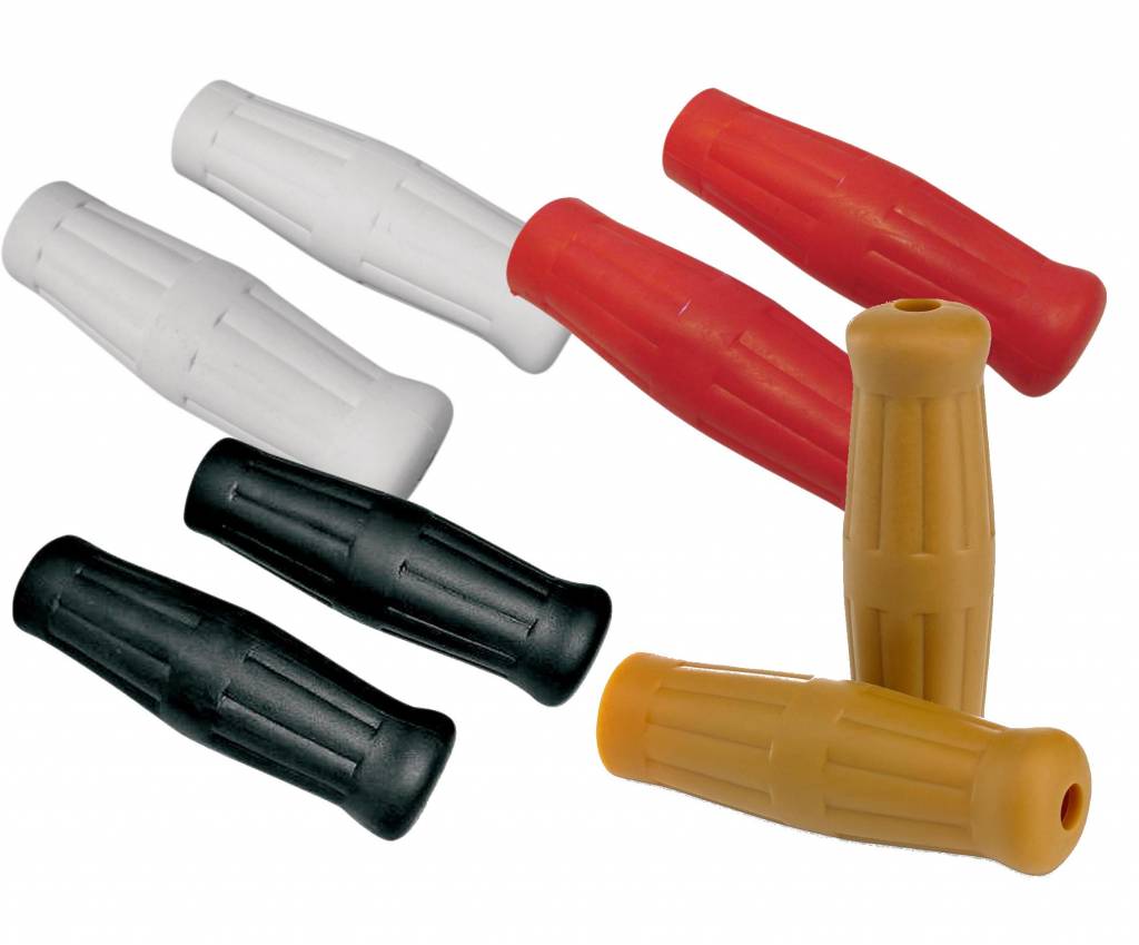 handlebars Custom Rubber radial grips Black White Red or Natural color