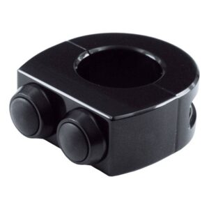 handlebars M-Switch 2 push button housing Fits: > Fits 1" (25.4mm) diameter handlebars.