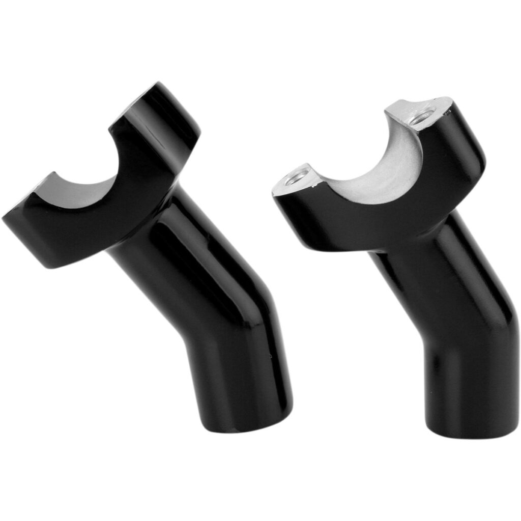 handlebars risers forced aluminum Black or Chrome - 89 mm (3