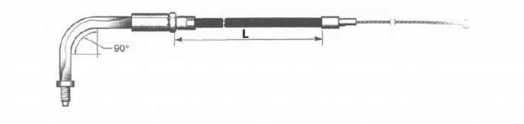 Handlebars throttle cable 71-80 big twin 1 Handlebars throttle cable 71-80 big twin