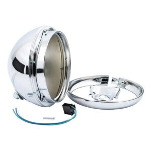headlight 7 inch shell - Fits:> 49-59 Hydra