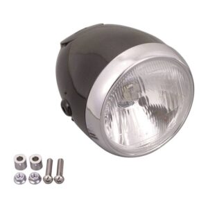 headlight Vintage 5 3/4 inch black
