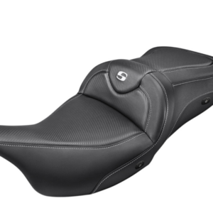 heated CF Road Sofa Seat with or without driver’s backrest Fits: > 08‐21 FLH/T