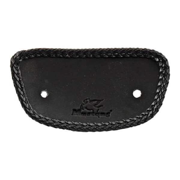 Mini fender bib. Plain with braided edges. Black fits: > 00-03 flsts; 06-07 flstsc; 07-17 flstc; 05-17 flstn; 97-21 flt/touring