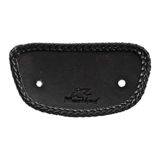 mini fender bib. Plain with braided edges. Black Fits: > 00-03 FLSTS; 06-07 FLSTSC; 07-17 FLSTC; 05-17 FLSTN; 97-21 FLT/Touring