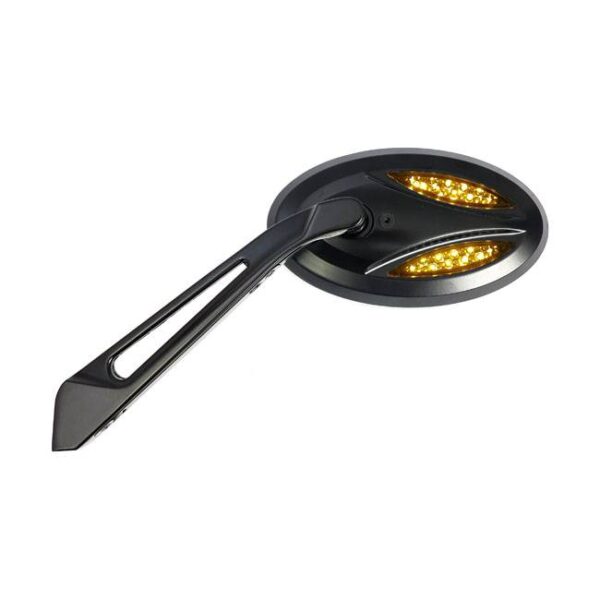 Mirror led turnsignals cateye mirror fits:> hd 1965-up - black or chrome