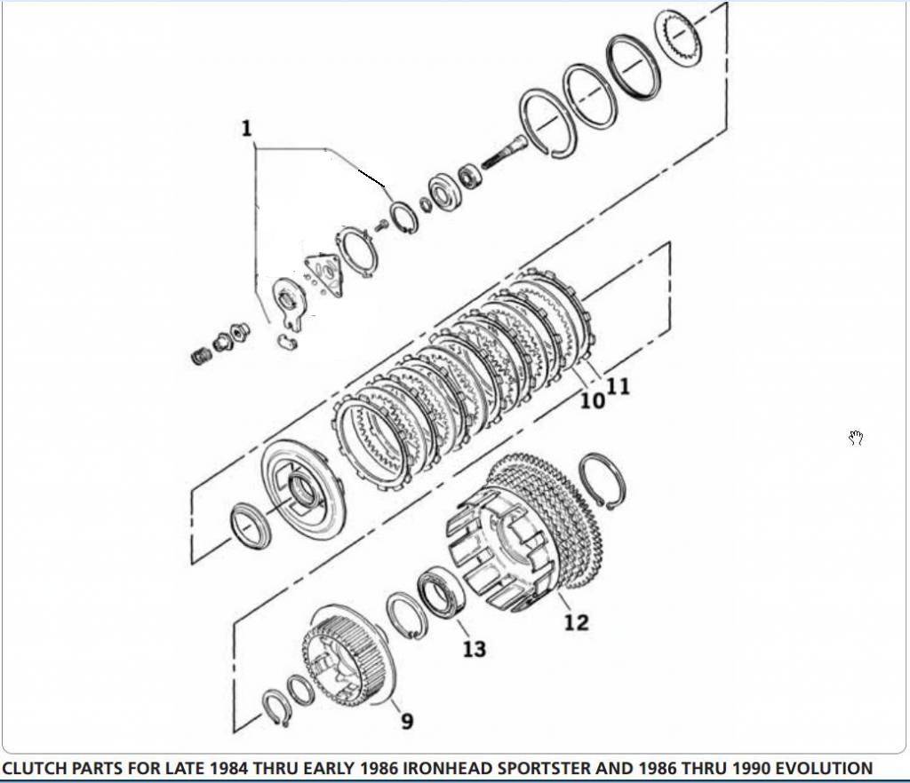 primary Inner Clutch Hub Sportster XL 86-90