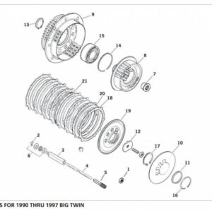 primary clutch parts 1990 - 1997 Big Twin