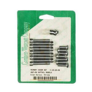 primary cover bolt kits - Chrome