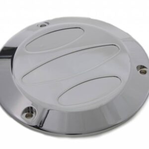 primary derby cover Chrome 3-hole contour  Fits: > 70-99 Bigtwin