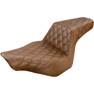 seat Step-Up full LS brown Fits:> Softail 13-17 FXSB Breakout
