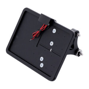 slide-in' license plate bracket. Side mount