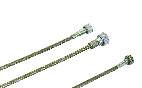 speedo cables transmission driven - Clear Coated Braided Stainless Steel