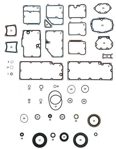 transmission gaskets and seals kit BT 79-06 Fits:> 5 speed models 1979 thru 2006