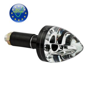 turn signal LED M-Blaze cone in-bar - Black or Polished Fits:> 1 or 7/8 inch handle bars