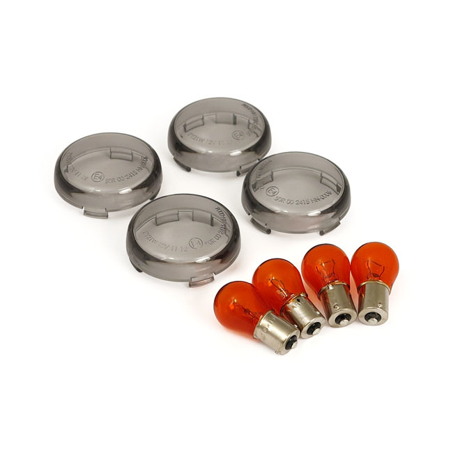 turn signal lens kit bullet smoke Fits: > 00-23 H-D