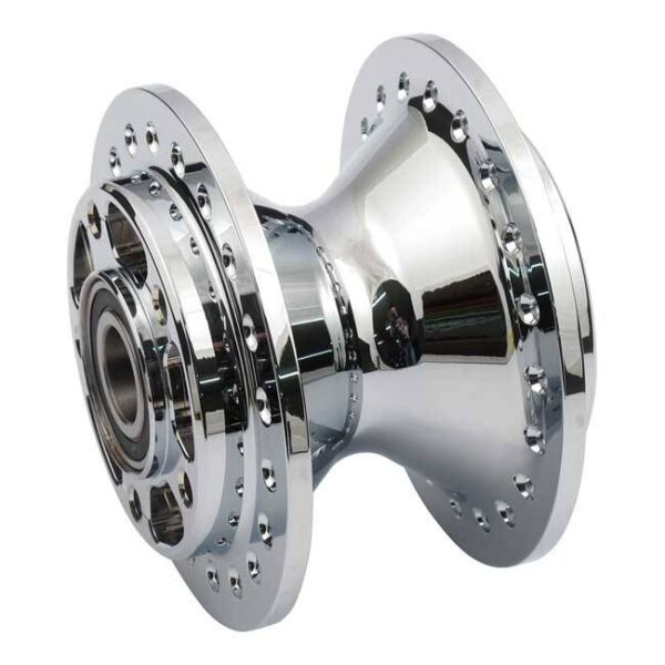 Wheel front hub chrome - fits:> 04-05 fxd