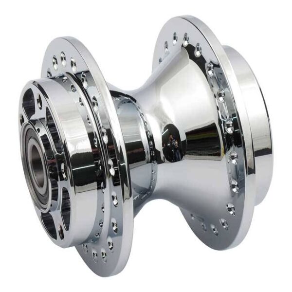 Wheel front hub chrome - fits:> 06-07 fxd