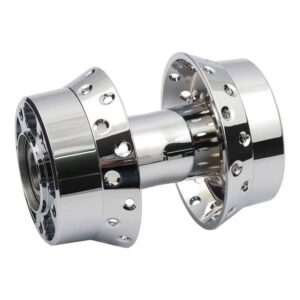 wheel front hub Chrome - Fits:> 08-11 Touring FLH/FLT