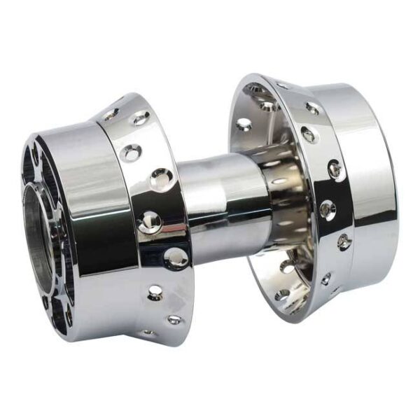 Wheel rear hub chrome - fits:> 08-13 fxd (non abs )