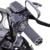 Beveled fusion grips black anodized 1" throttle cables