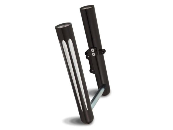 Deep-Cut Hot Legs Fork Lower Legs Black Dual Disc