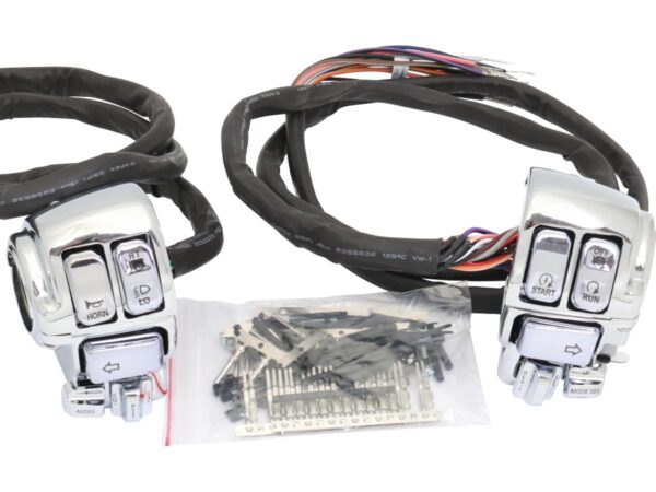 Backlit Hand Control Switch Kit Chrome