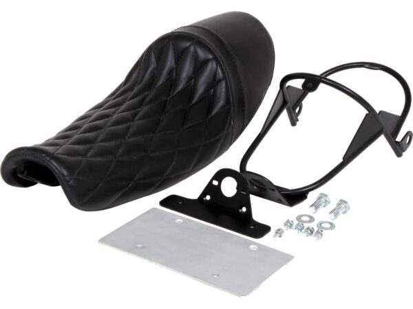 Diagonal cafe diamond seat and taillight bracket kit, 04-06, 10-20 sportster, (except 08-10 xr1200, 10-13 xr1200x)