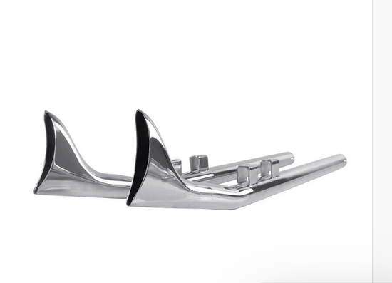 Upswept Fishtail mufflers for 1995-2016 Touring