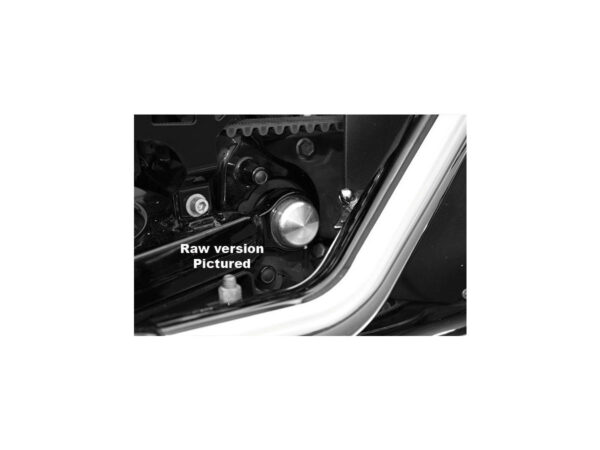 Swingarm Axle Cover Black Gloss Powder Coated