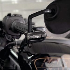 Nano Series Handlebar LED Turn Signals/Position Light for Sportster S Black Powder Coated Smoke LED