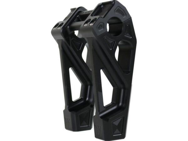 6" Universal Fastback Risers Black Anodized 1"