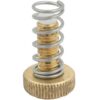 Throttle housing clamp screw with spring and cable register kit brass polished