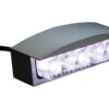 Mini led license plate light silver