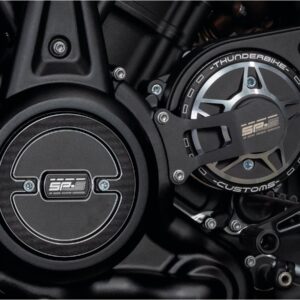 Front Pulley Cover for Sportster S and Nightster SP-S Design Black Cut