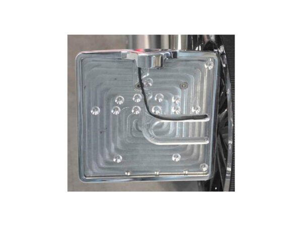 Inside License Plate Base Plate Belgian Size 174x140mm Aluminium Polished