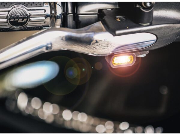 Stripe LED Blinker Aluminium Polished Light Smoke LED