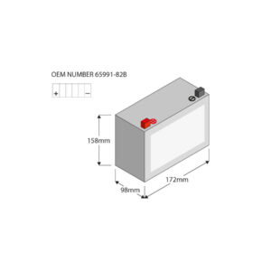 CX16B Heavy Duty Batterie AGM