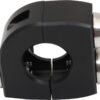 Mo. Switch 3 push-button clamp polished push buttons black 7/8"