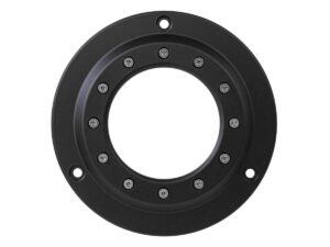 Porthole Derby Cover 3-hole Black Satin