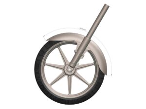 Street-Cut 21" Steel Front Fender for Touring Models Raw, 87-24 Touring, (except 23-24 FLHXSE, 23-24 FLTRXSE, 24 FLTRXSTSE), 09-24 Trike - Image 3